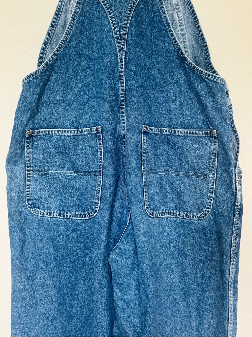 Tommy Hilfiger Blue Denim Overalls with Branded Straps - Picture 9 of 11